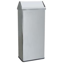 Контейнер из нерж. Стали прямоугольное 80 л. с крышкой