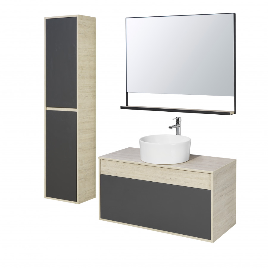 Зеркало ЛОФТ УРБАН 100, дуб орегон