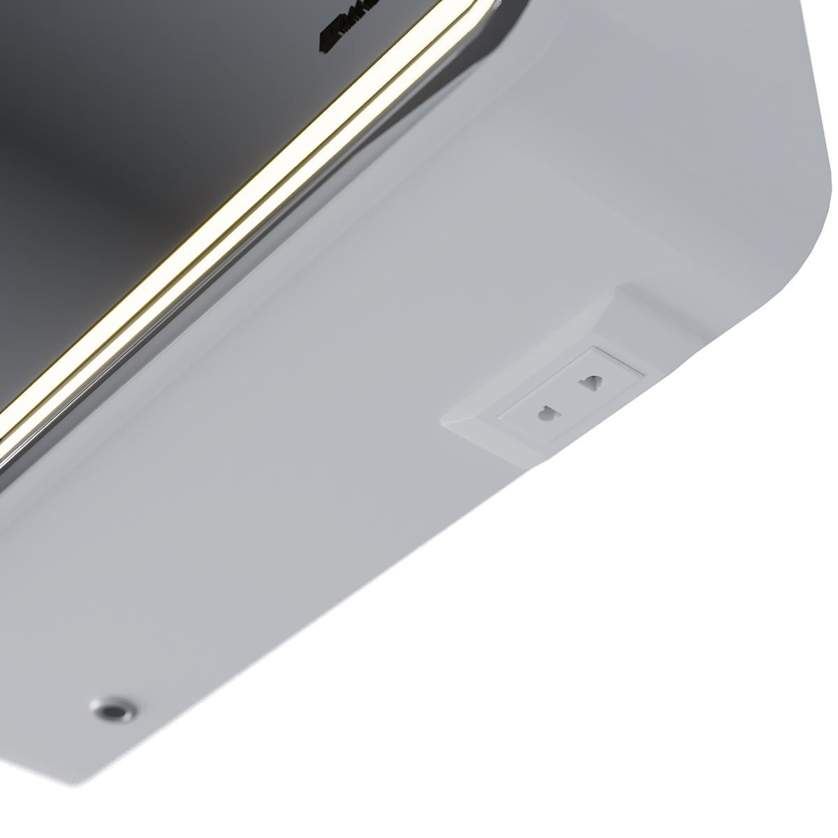 Шкаф зеркальный Lemark ELEMENT 60х80 см 1 дверный, петли справа, с подсветкой, с розеткой, цвет корп