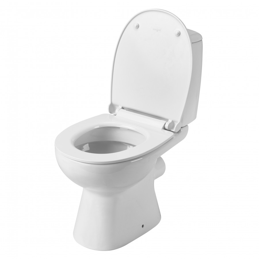 ЦЕЗАРЬ Унитаз-компакт, 2-режимная арматура (Oliveira), сиденье дюропласт Soft-close, Clip up (тонкое