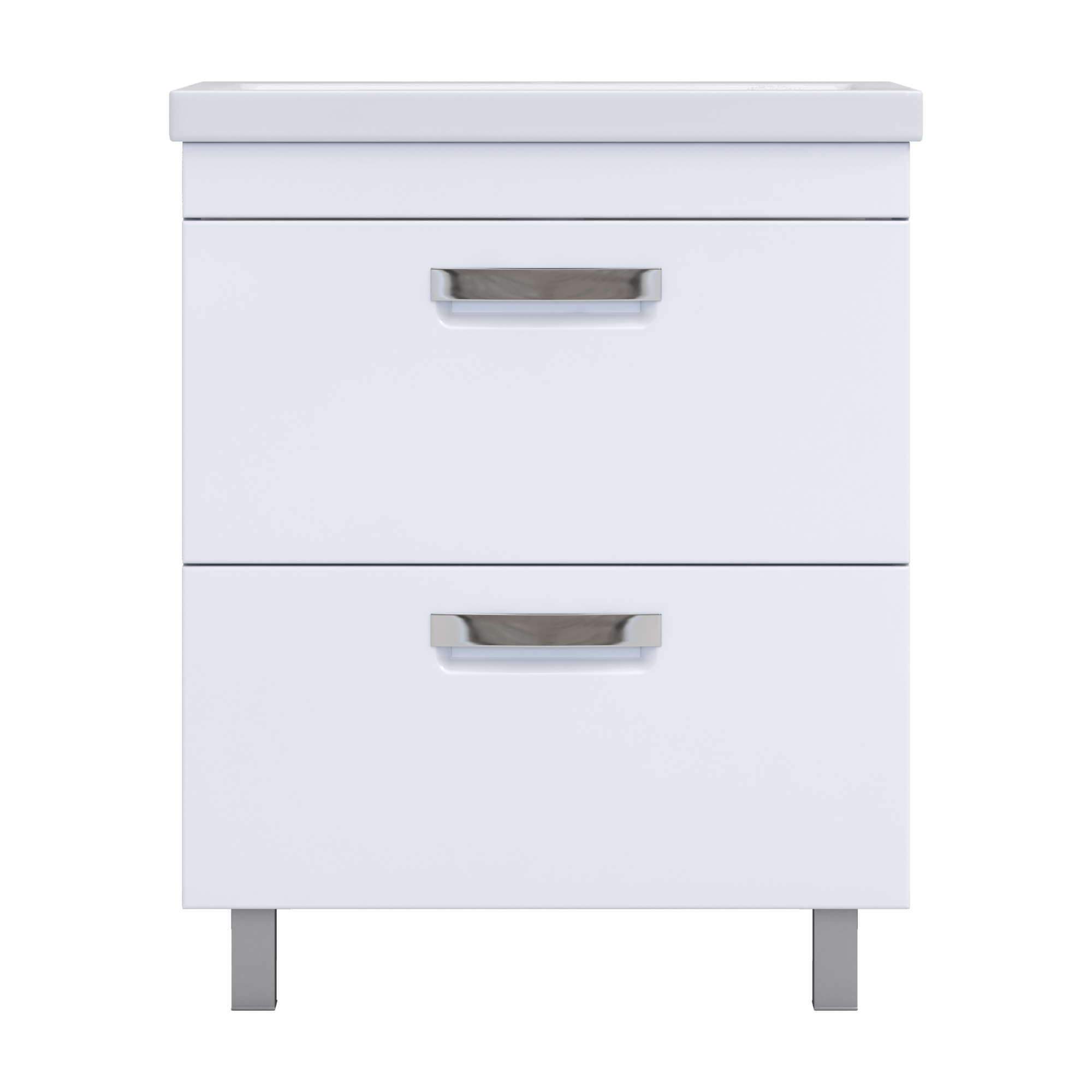 Тумба под раковину VIGO Plaza 60 напольная белый (024)