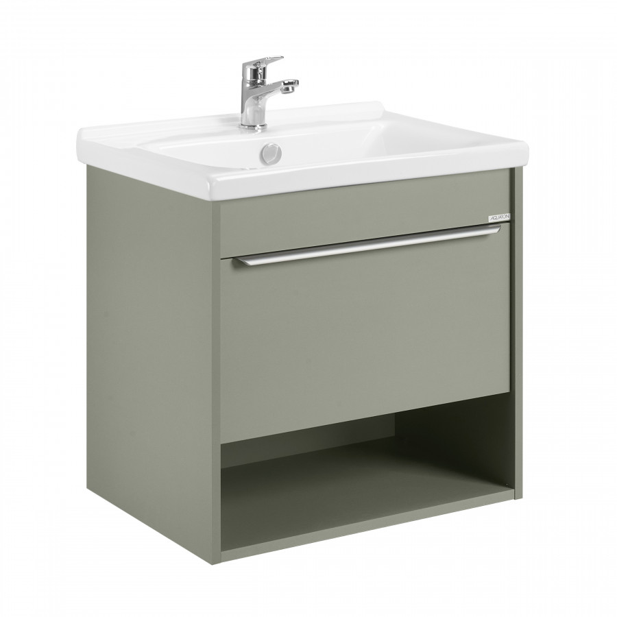 Тумба-умывальник ХОУП 60, 1 ящ., подвесная, хаки (под раковину МИРАНДА 60)