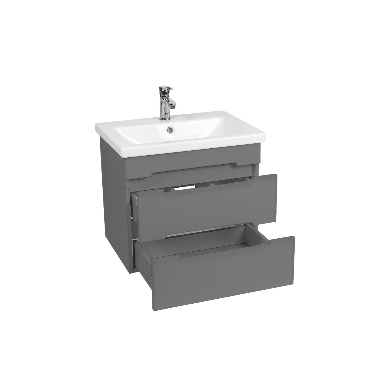 Тумба под раковину VIANT МАРСЕЛЬ 80 подвесная графит (VMAR80COG-T2YP)