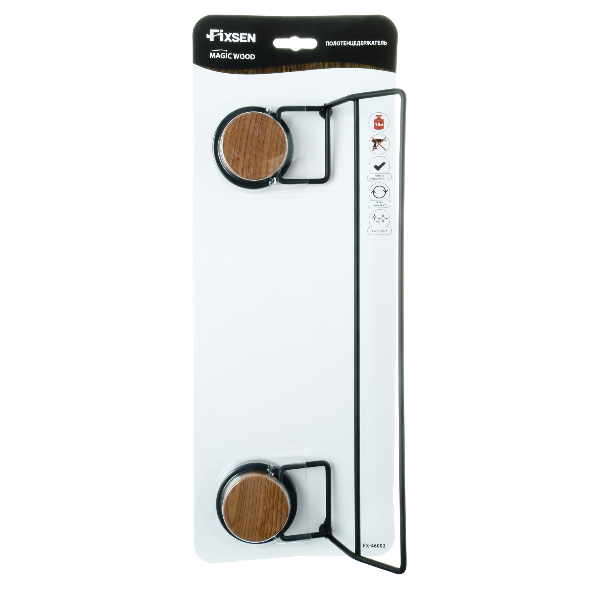 Полотенцедержатель трубчатый 2-ой FIXSEN Magic Wood (FX-46002)