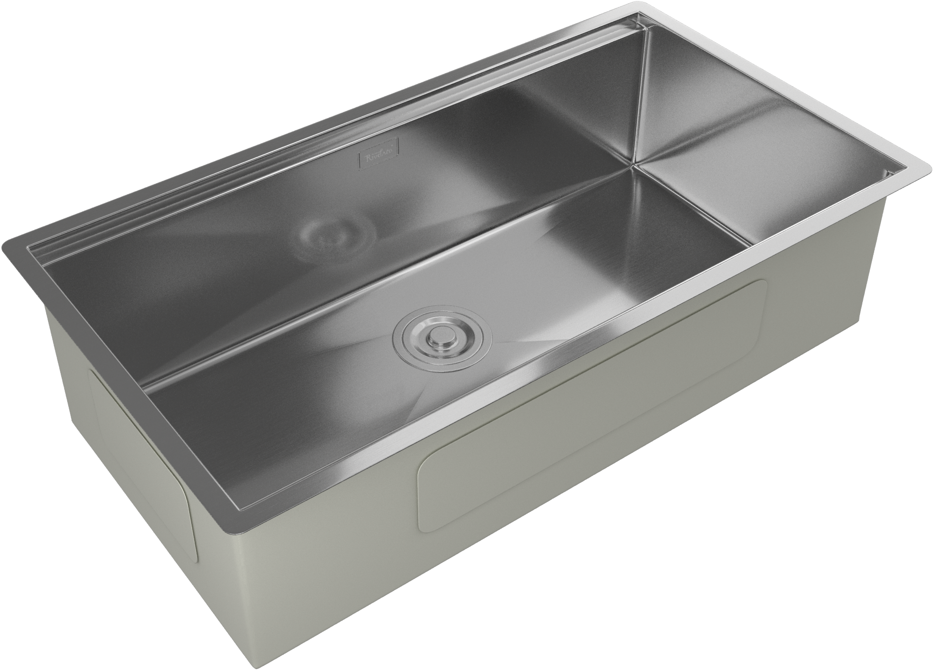 Rivelato Rinox 8044 UN Мойка нерж.сталь 1 чаши 800*440*200 в комплекте (доска, коландер, рол мат) арт.8044 UN 