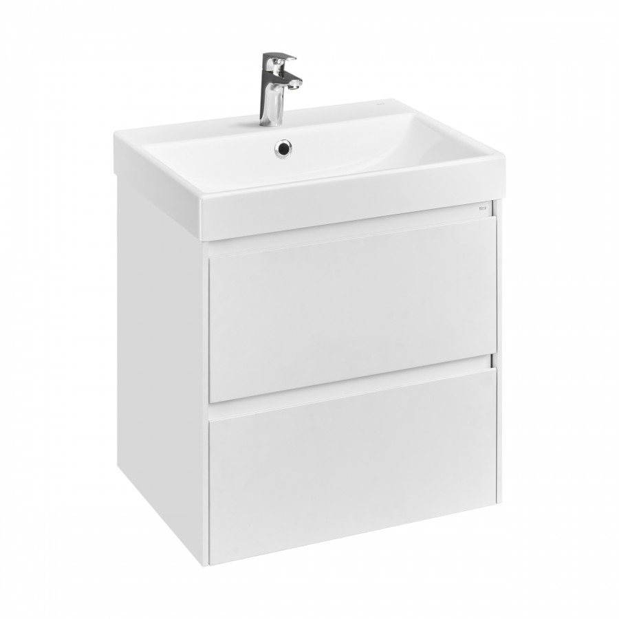ONA Модуль для раковины 600 мм, 585x450x565 мм, с 2 ящиками, бел. матовый, ROCA