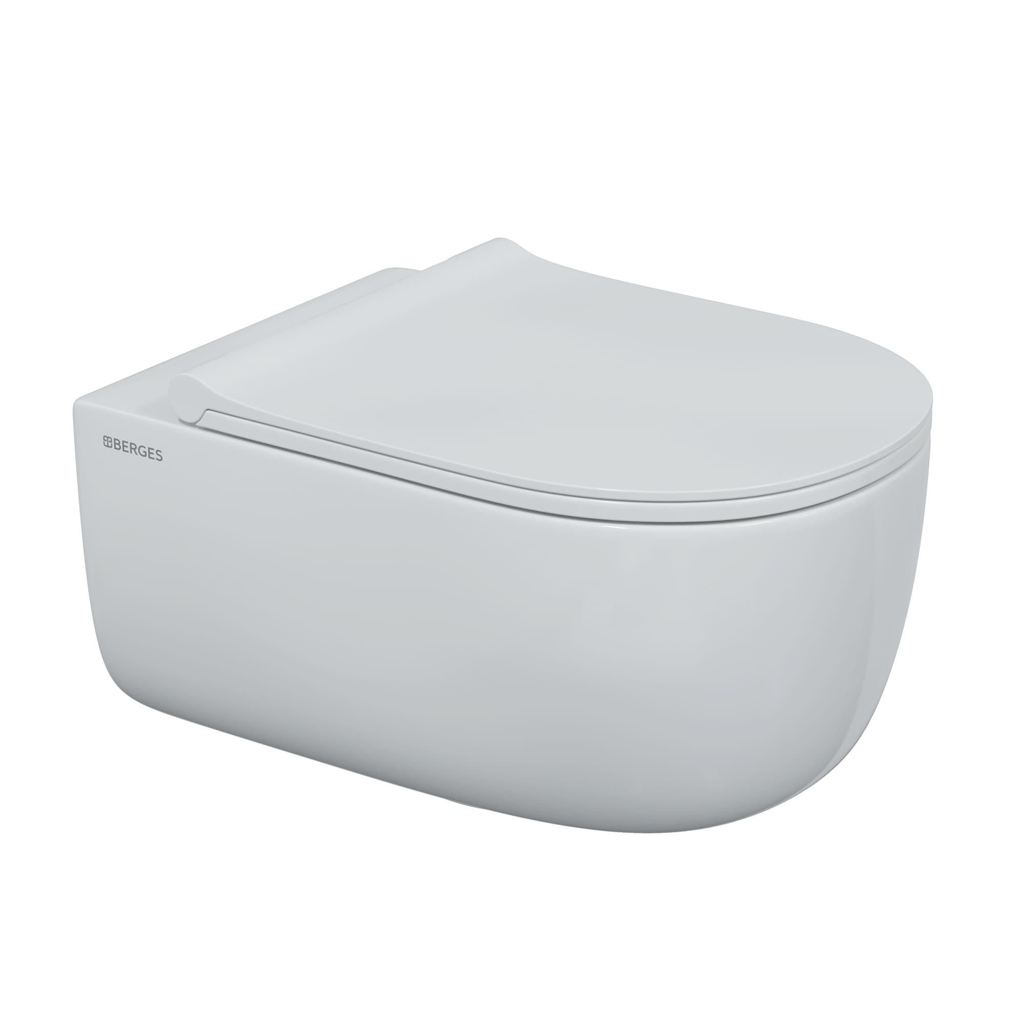 Унитаз подвесной EGO XL Rimless с функцией биде без смесителя, сиденье дюропласт Okus Slim SO, микро