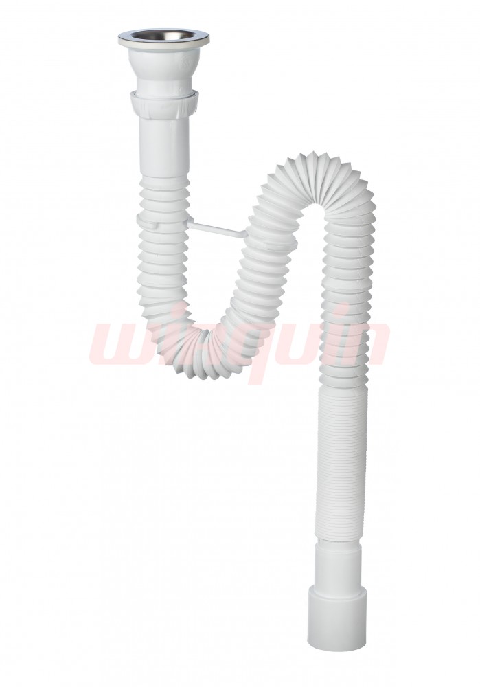 Сифон гофрированный 1 1/2 х 40/50 мм  L1200 мм.WIRQUIN