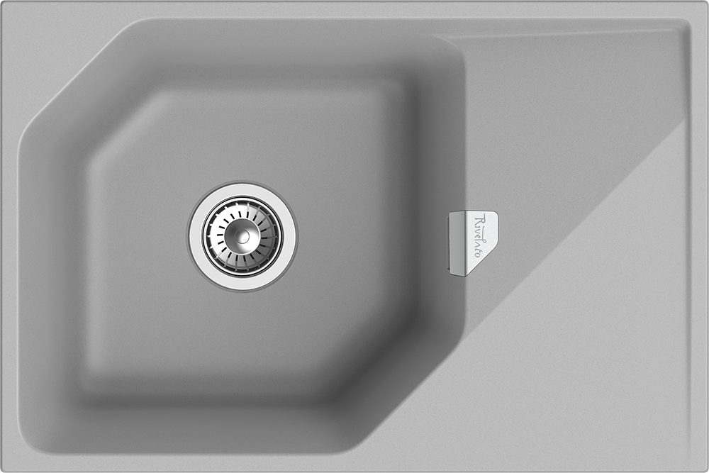 RIVELATO Мойка LOCUS 75  1-чаш 750*500  grigio metallizzato арт.