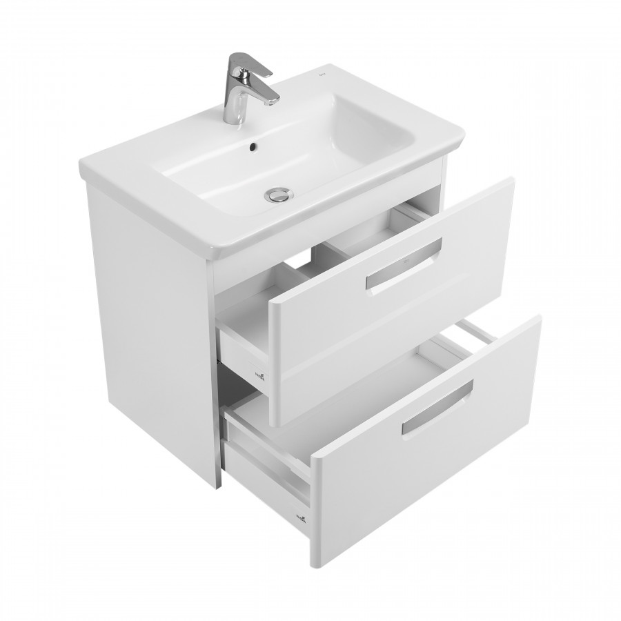 GAP Тумба под раковину GAP 70, белый глянец, ROCA