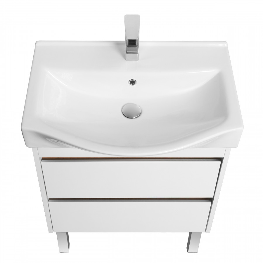 Тумба НОРТОН 65, белая (под раковину БЕВЕРЛИ 65)