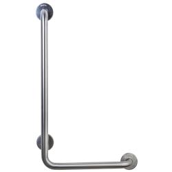 Поручень угловой правый  для людей с ограниченными возможностями, глянцевый.
