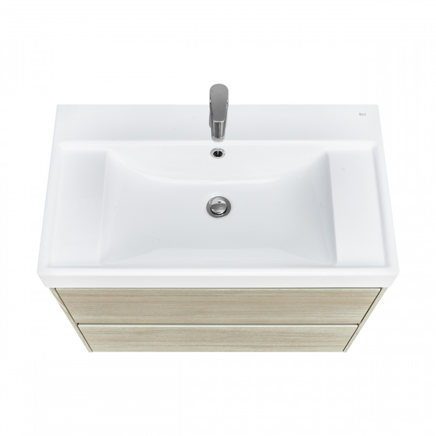 ONA Модуль для раковины 800 мм, 785x450x565 мм, с 2 ящиками, светлый дуб, ROCA