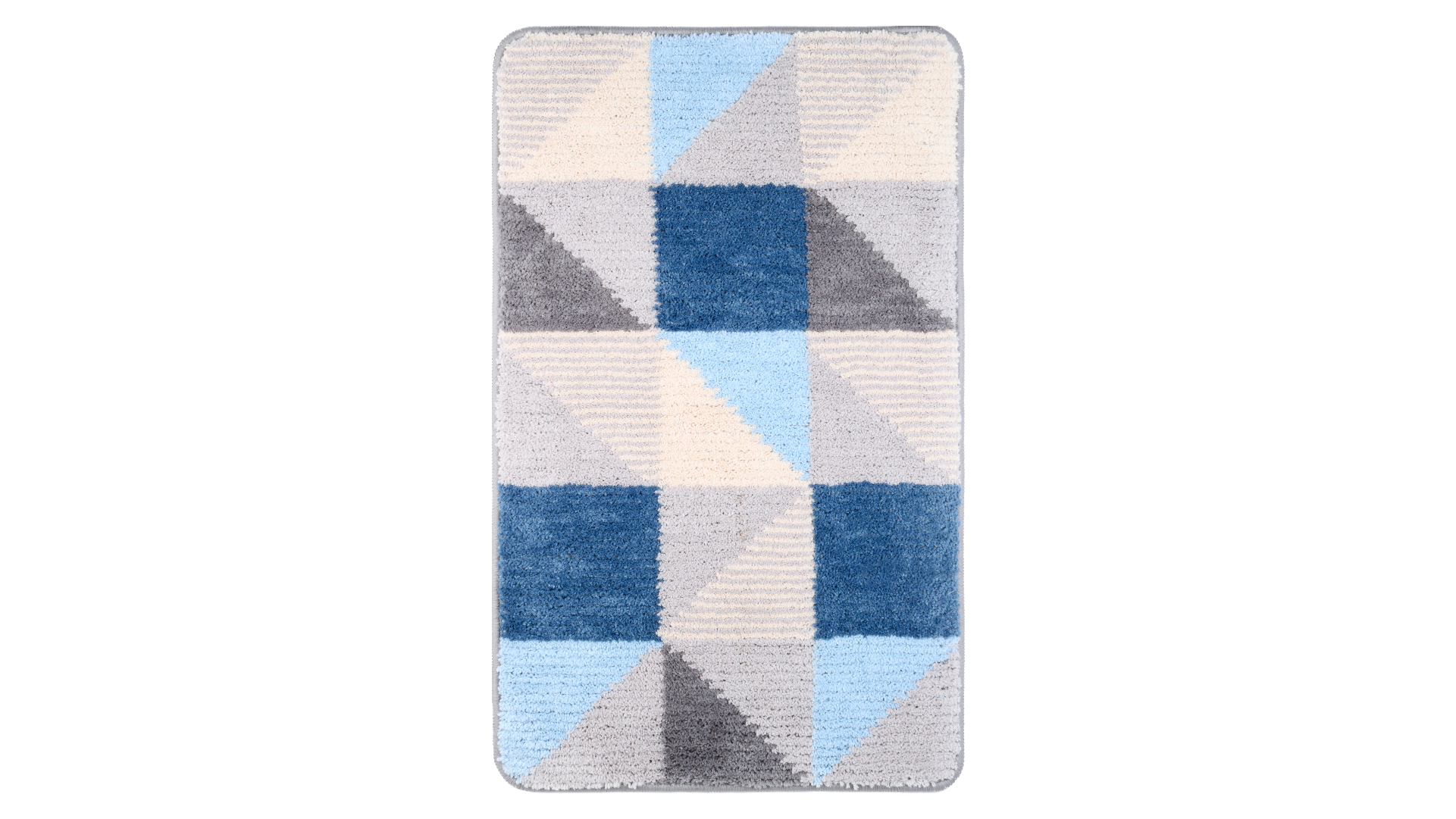 Коврик для ванной Fixsen Visa 1-ый FX-5005X, серо-голубой, 50х80см 