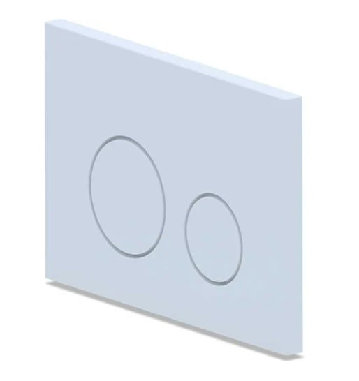 Клавиша смыва для скрытой инсталляции унитаза, АНИ Пласт, круглая, матовая белая, WP1300