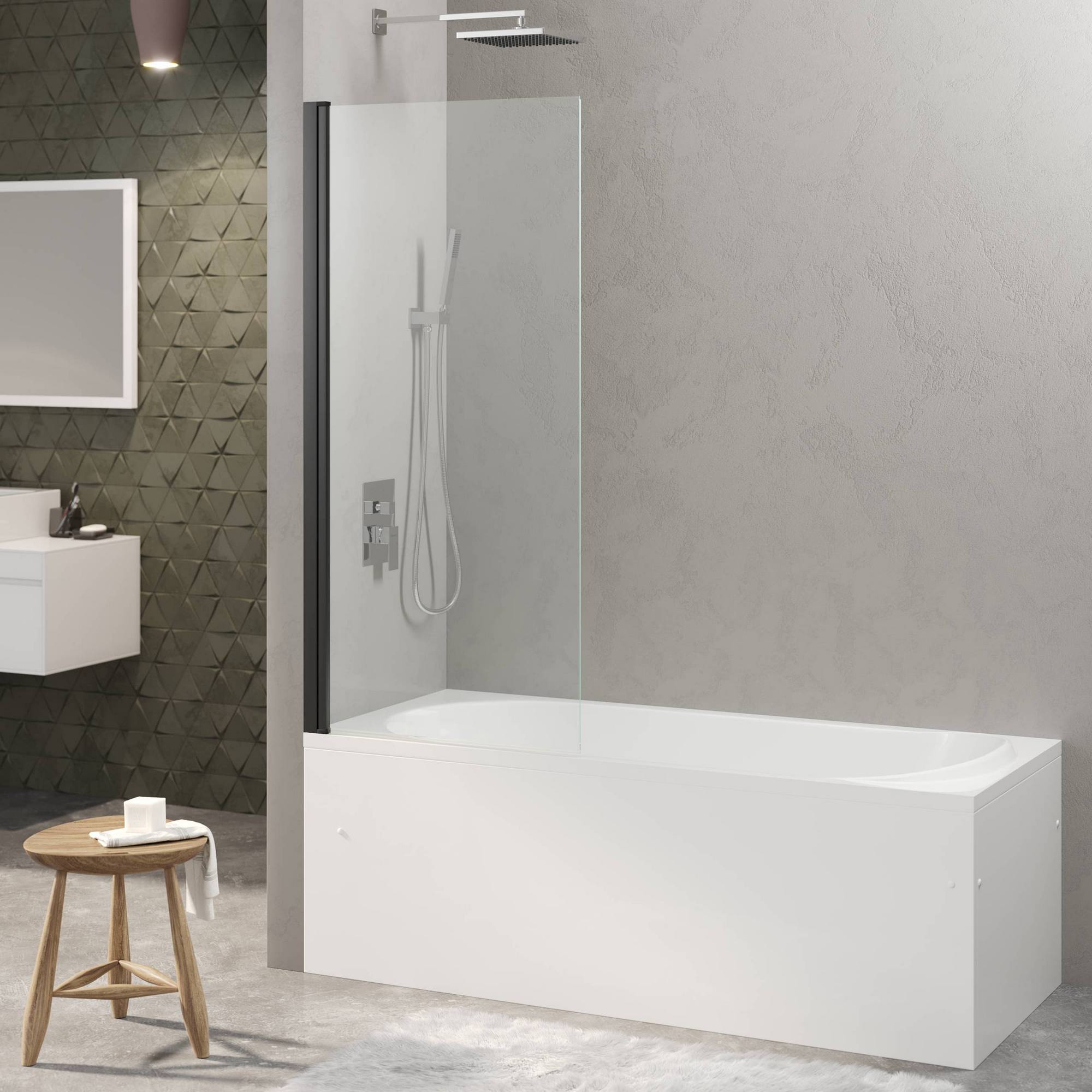 Душевая шторка RIVER S Black 900, BERGES