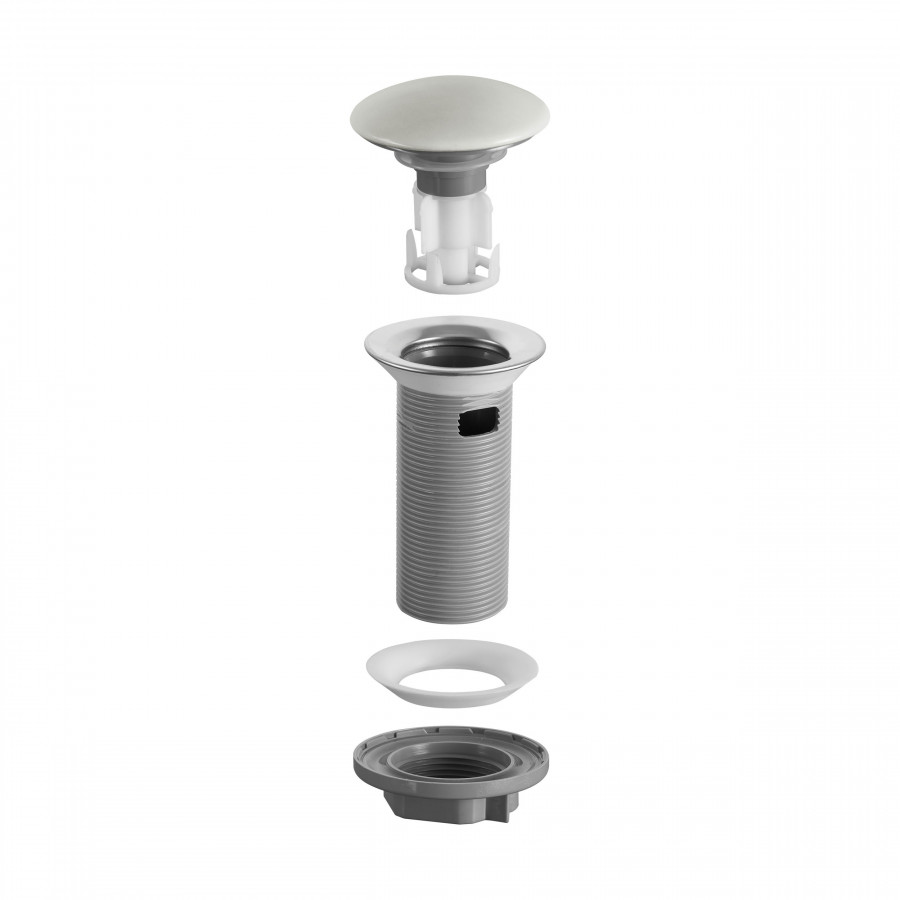 Донный клапан керамический с отв.перел., САНТЕК