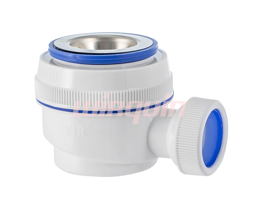 Сифон для душевого поддона с нержавеющей чашкой Ø70 (1½), VIRPLAST