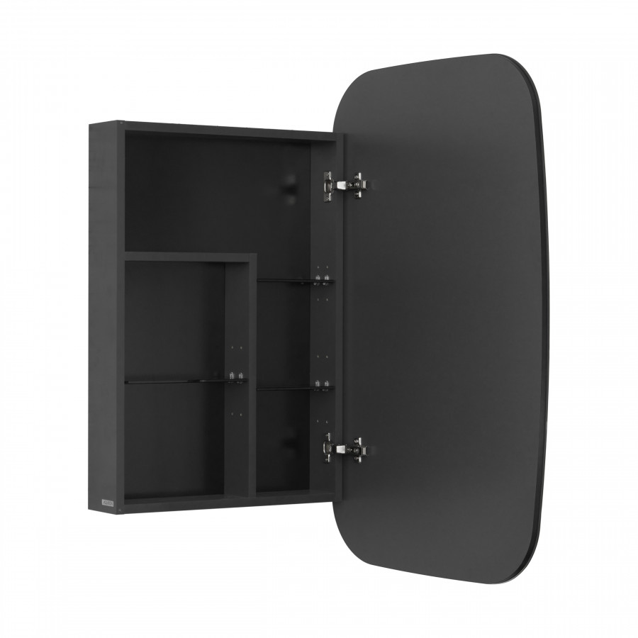 Зеркальный шкаф СОХО 60, графит, правый