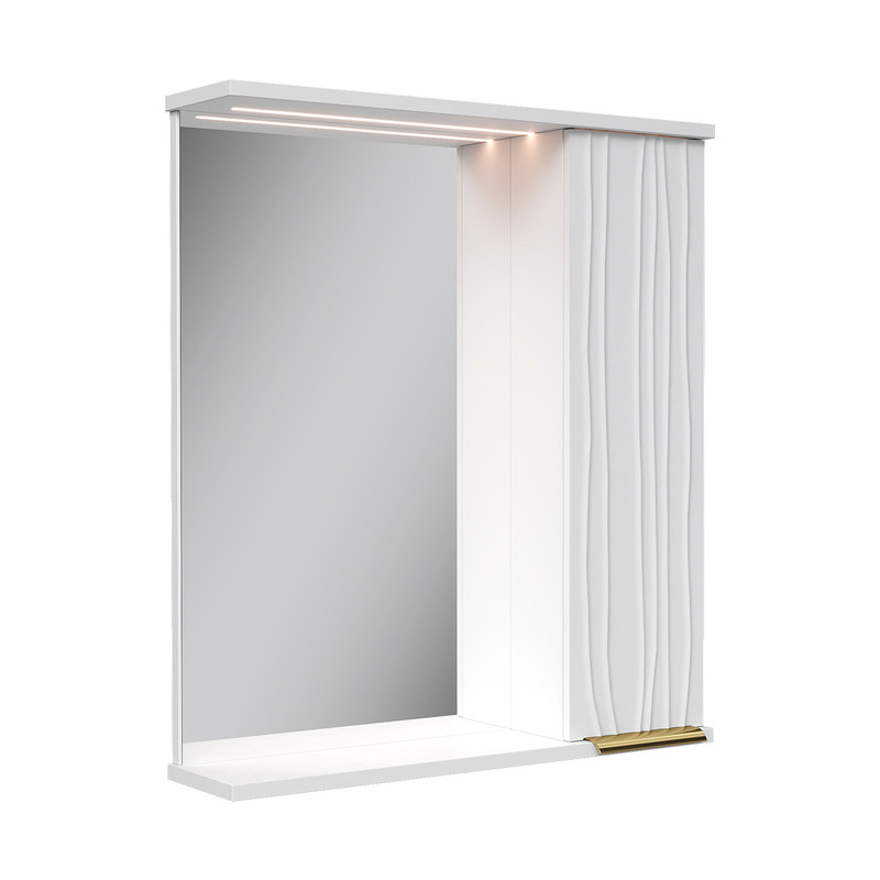 Зеркало-шкаф  LottyGold 60, подвесной, правый, белый, VOLNA