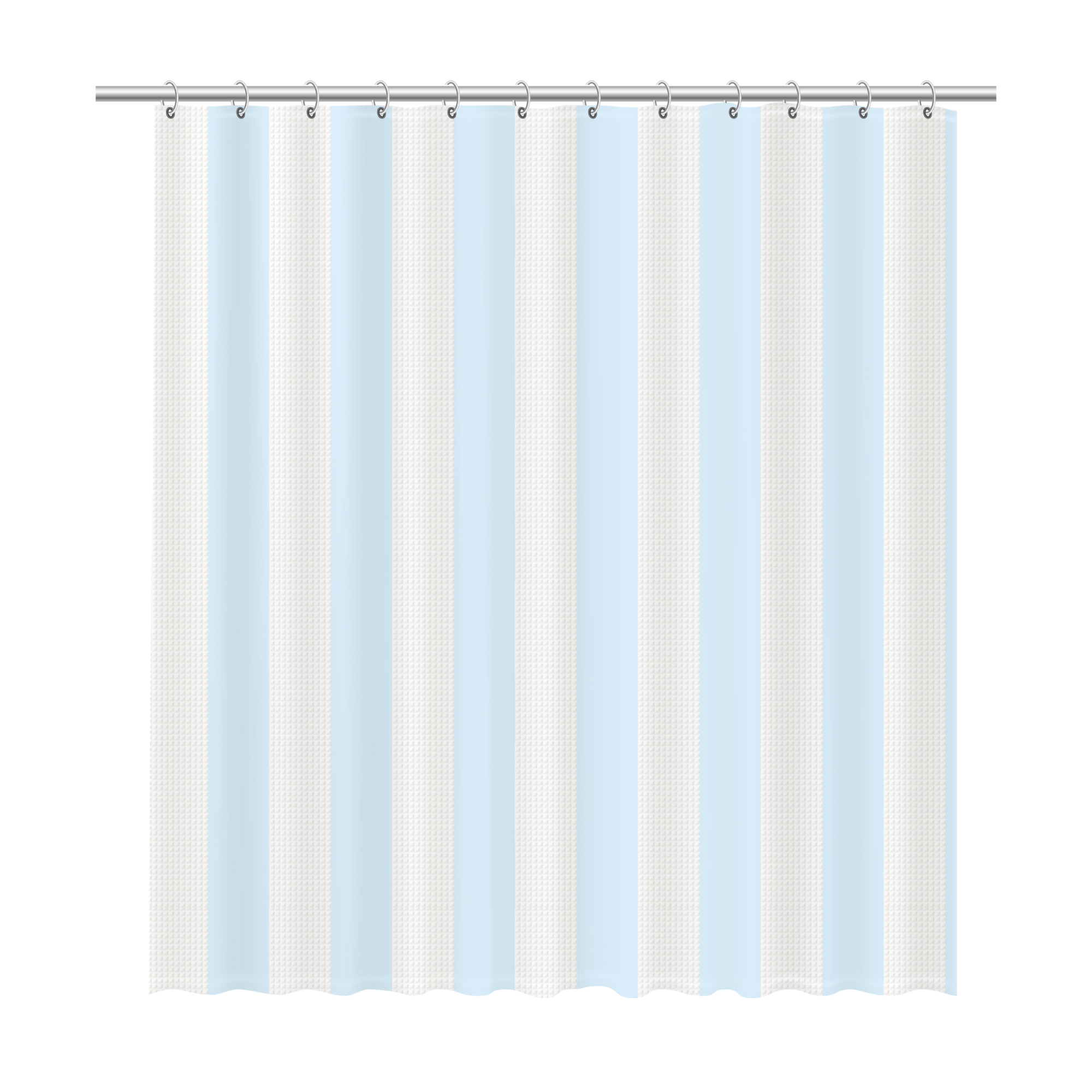 Шторка для ванной Fixsen Vafel, голубая FX-5020C