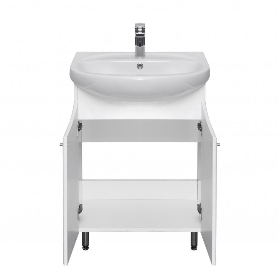 Тумба МИНИМА Н 65, белая (под раковину СТЕЛЛА 65)