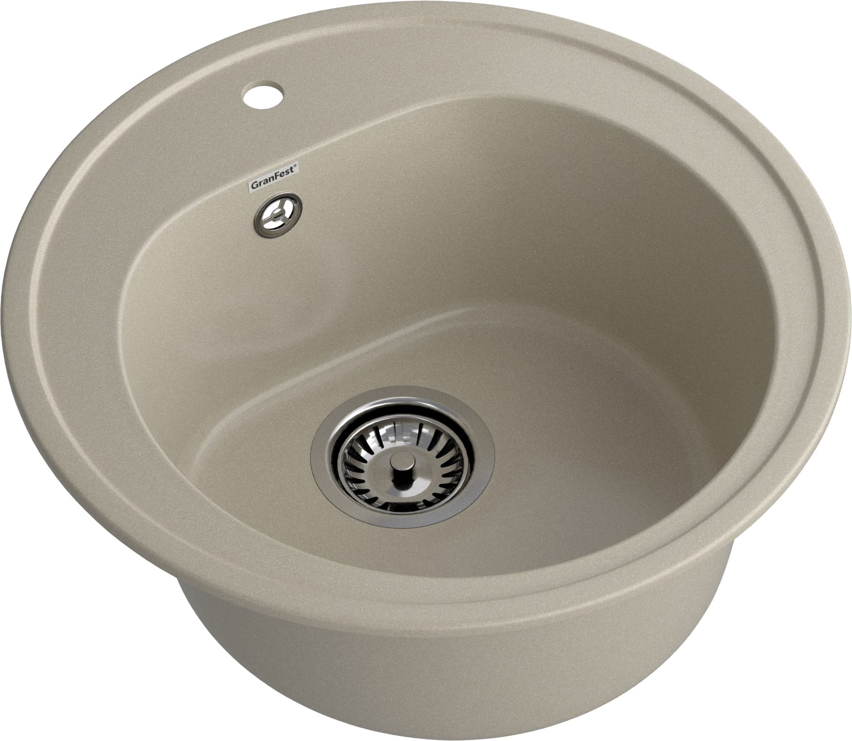 GRANFEST Мойка композит RONDO GF-R--510  508*505 мм  топаз   арт.GF-