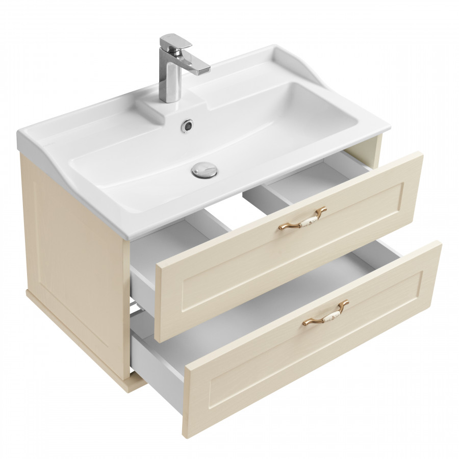 Тумба ЛЕОН 80, дуб беж. (под раковину ФАБИА 80, ПРЕМЬЕР М 80)