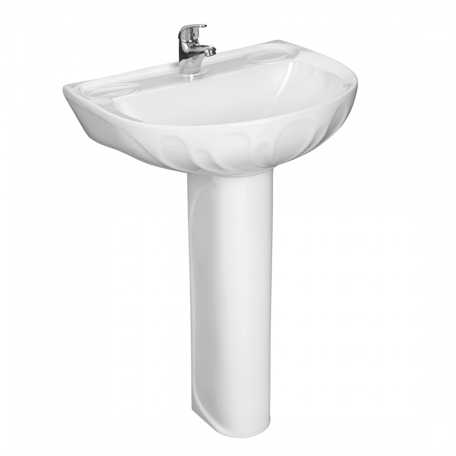 Умывальник "Лотос"58х50см. с отв., 1 сорт SANTERI