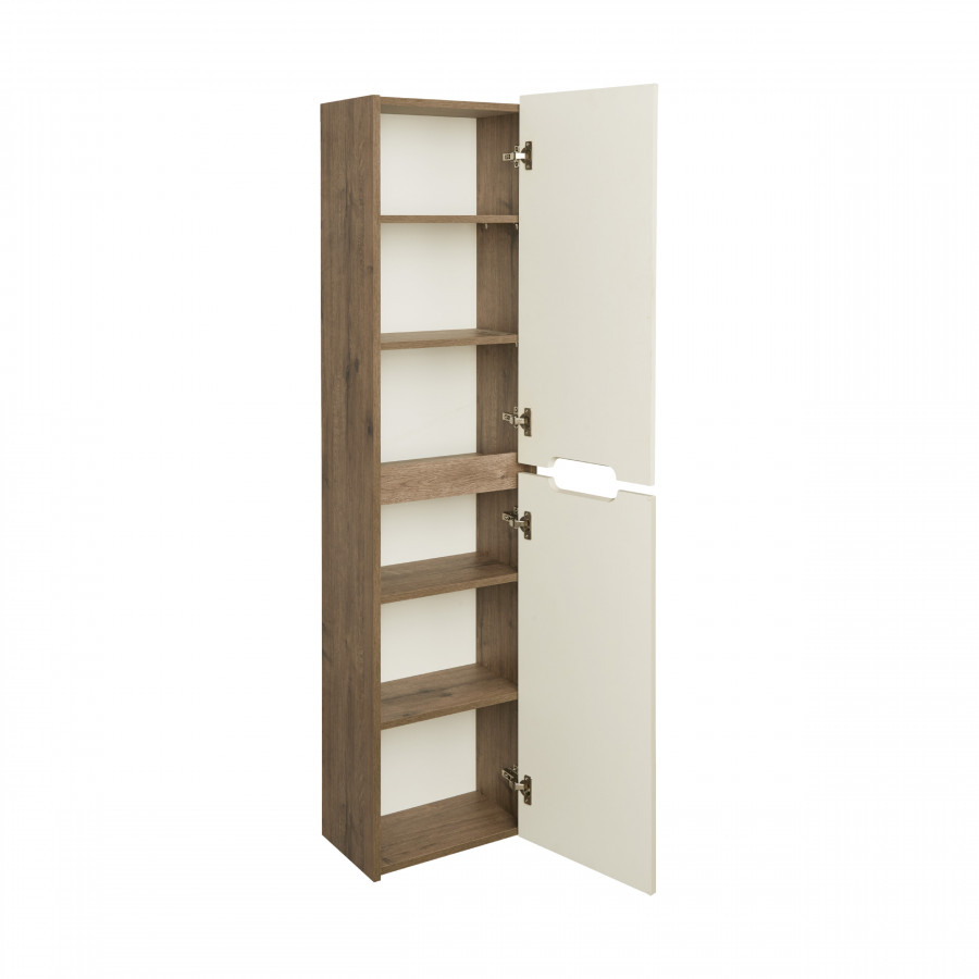 Шкаф-колонна ОЛИВИЯ 40, подвесная, бежевый, дуб велл