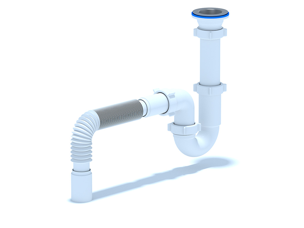 Сифон Ани 1 1/2"*40 прямоточный с гибкой трубой 40х40, ANI PLAST