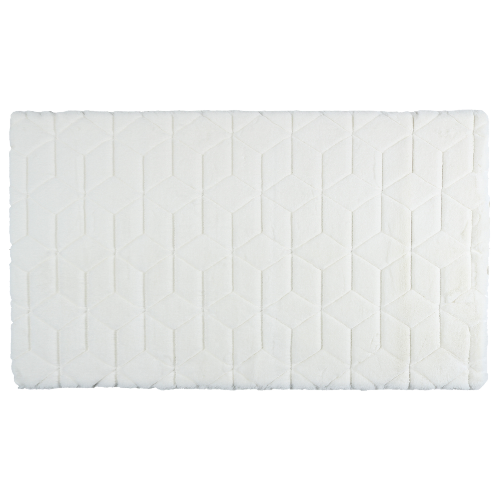 Коврик для ванной 1-ый Fixsen DIAMONT, FX-9050W, белый, 70х120 см