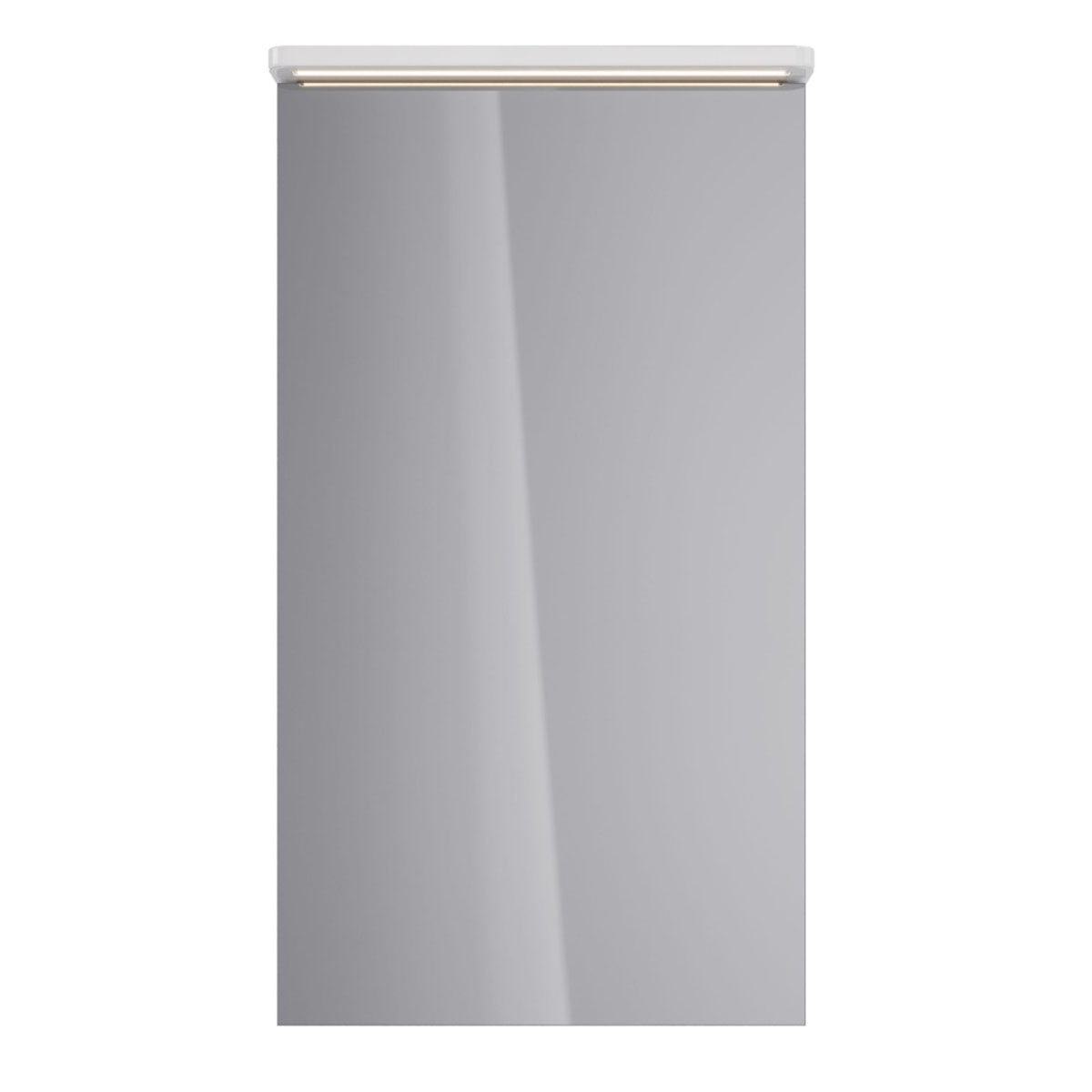 Шкаф зеркальный Lemark ZENON 45х80 см 1 дверный, петли слева, с козырьком-подсветкой, с розеткой, цв