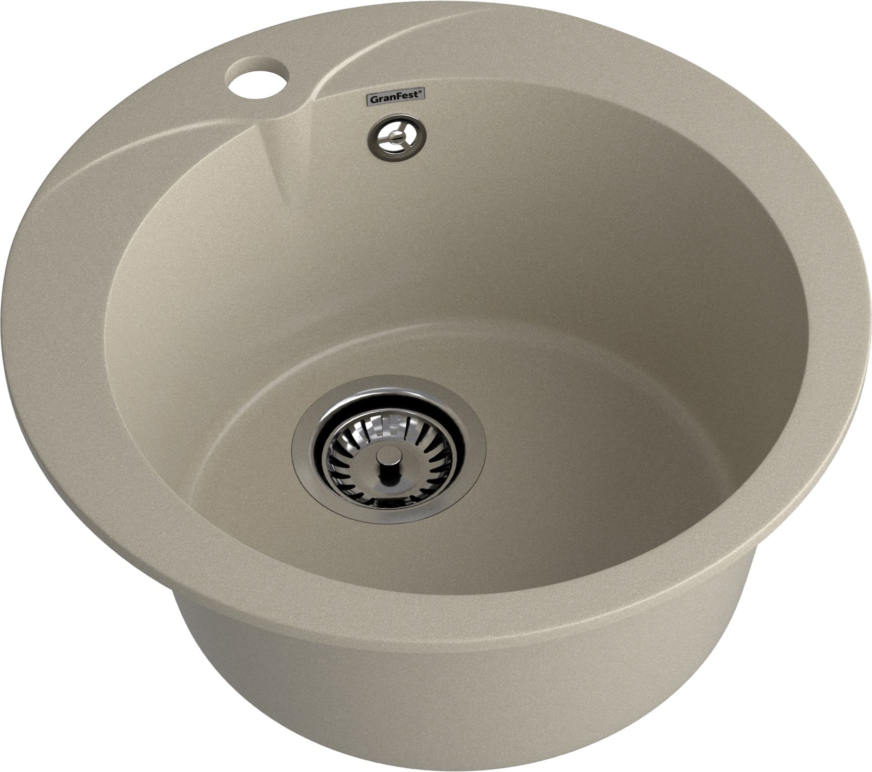 GRANFEST Мойка композит RONDO GF-R--480  D=480 мм  топаз  арт.GF- 