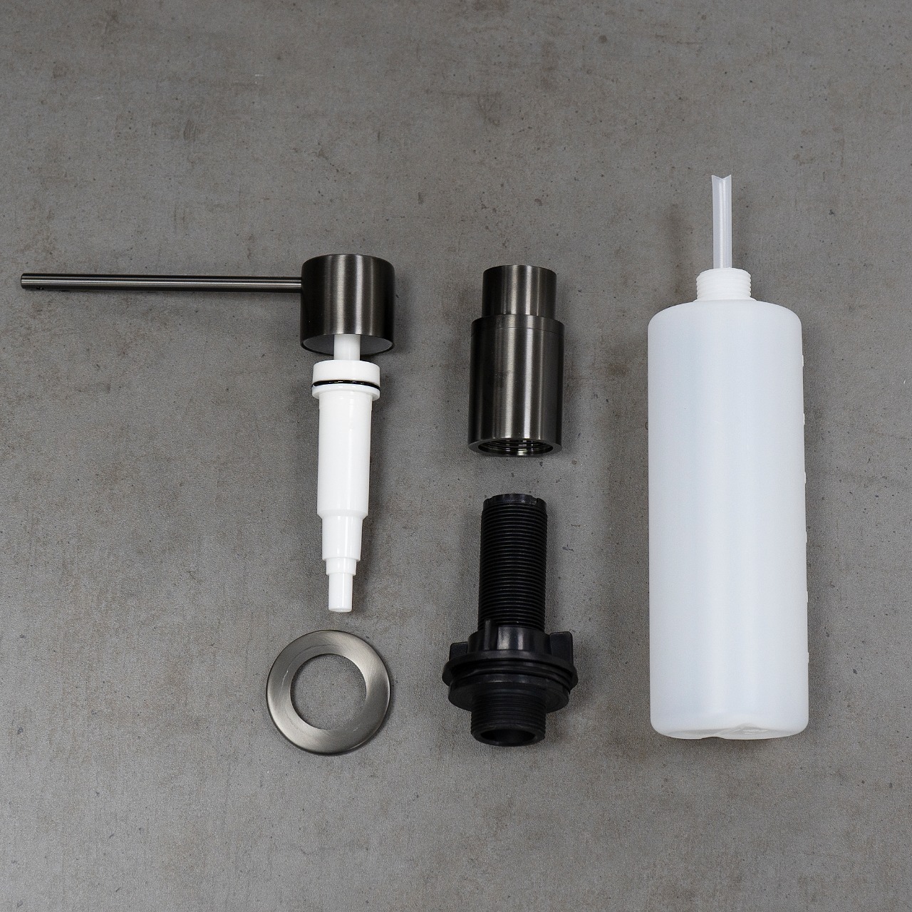 Expert Дозатор для жидких моющих средств, врезной, графит нано, LM, LM8203GMN