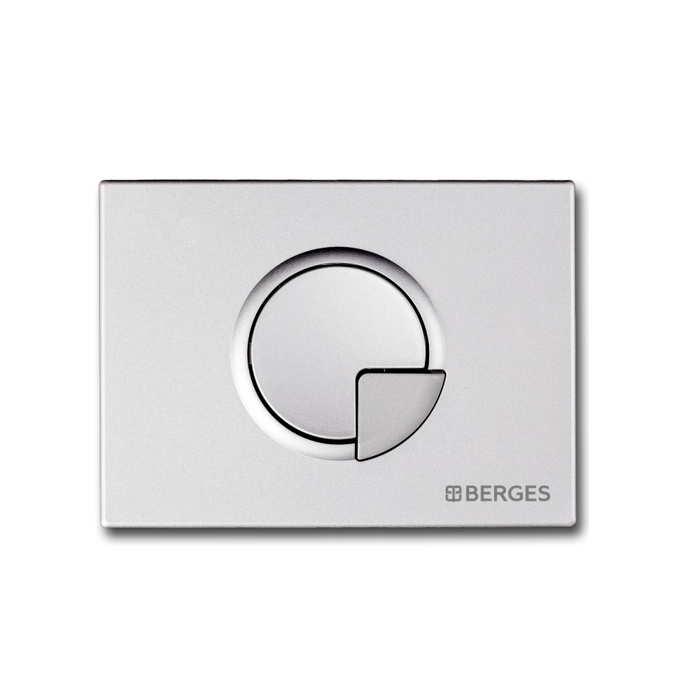 Кнопка  для инсталляции NOVUM R2, хром матовый, BERGES