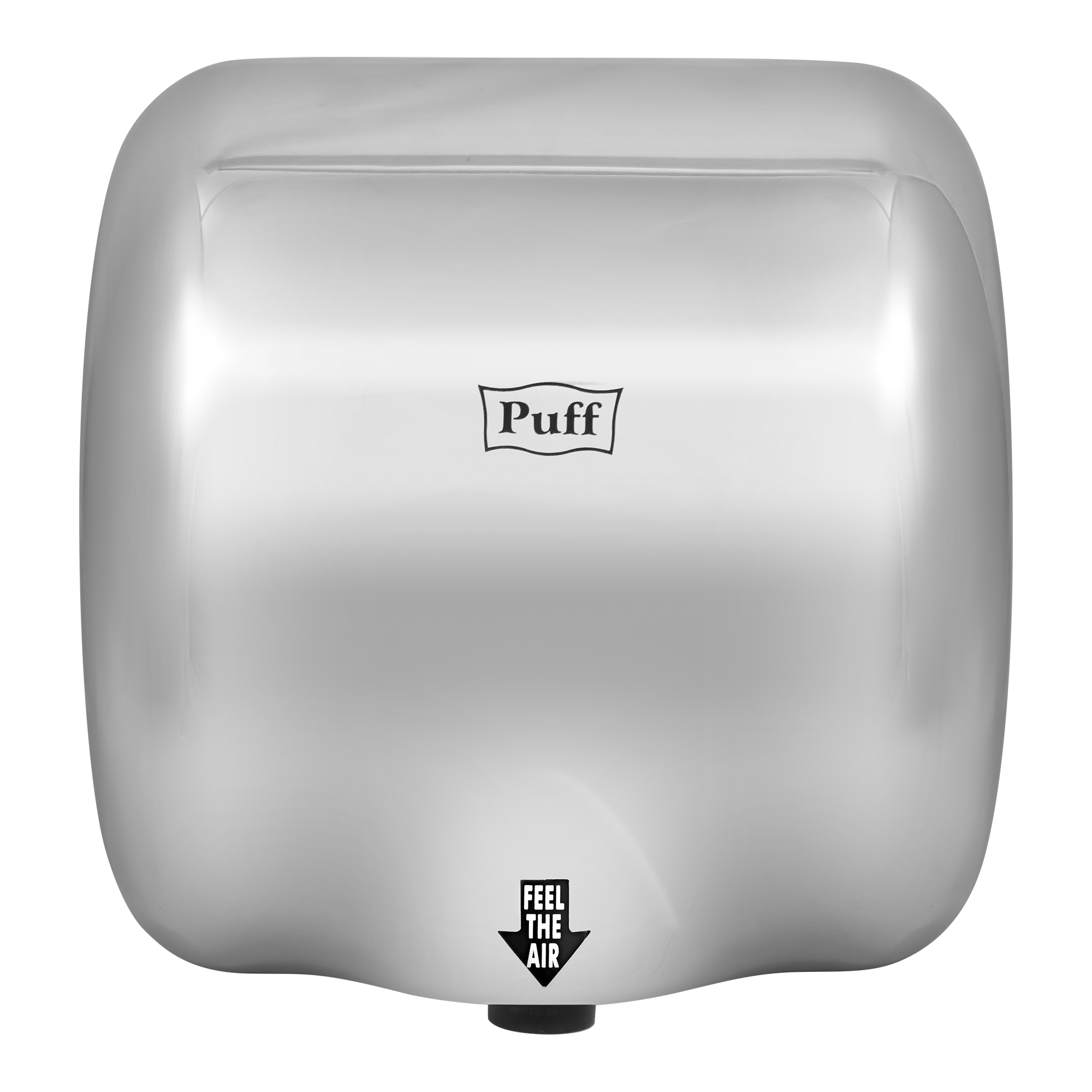 Электросушитель для рук PUFF-8888 высокоскоростной, антивандальный, хром матовый 1,8 кВт (1401.300)