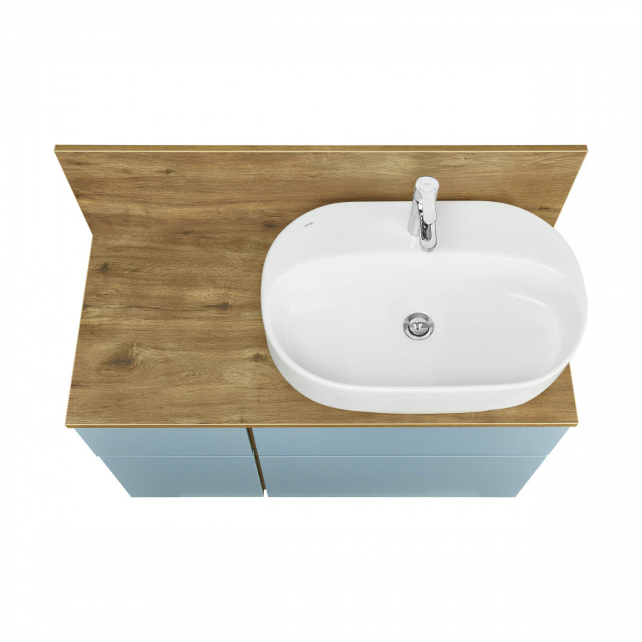 Столешница с панелью МИШЕЛЬ 100, дуб рустикальный, универсальная