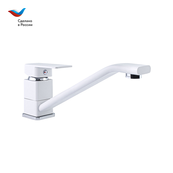 Смеситель для кухни СЛАВЕН Коттедж СЛ-ОД-Н2Б белый