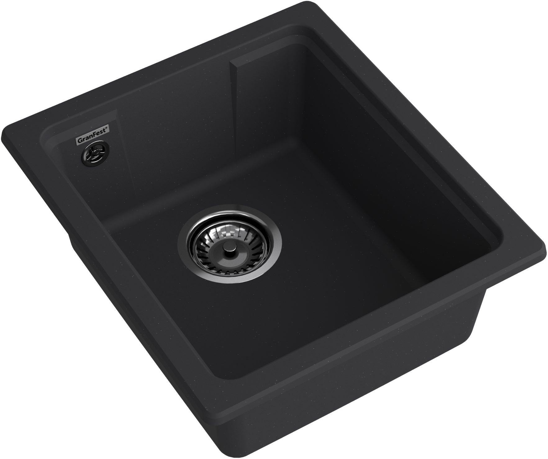 GRANFEST Мойка URBAN 4540  1-чаша 400 х 450 мм черный арт.GF-UR-