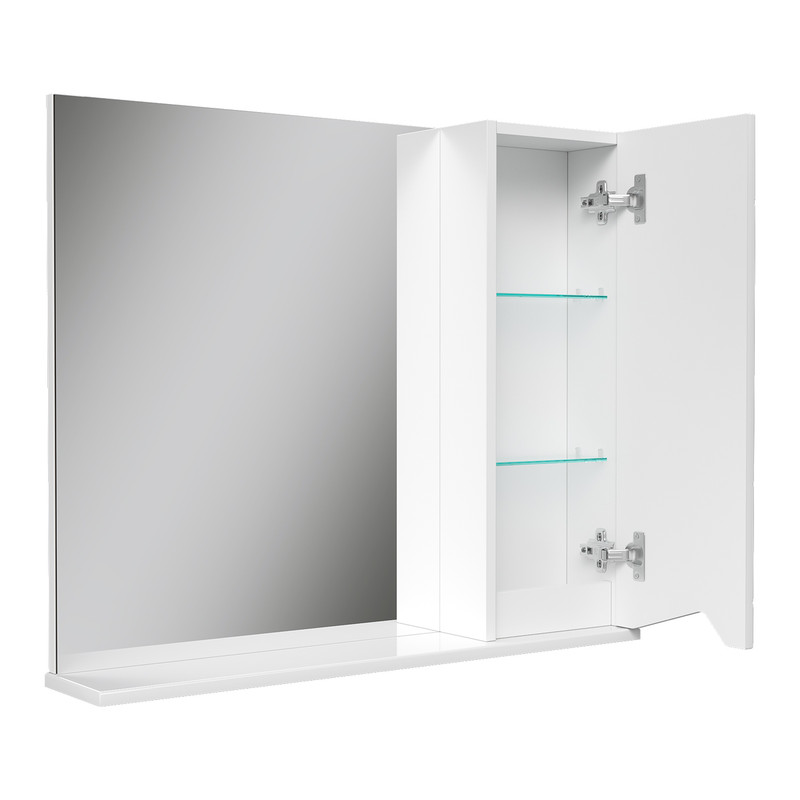 Зеркало-шкаф Pronto 80 правый, белый, VOLNA