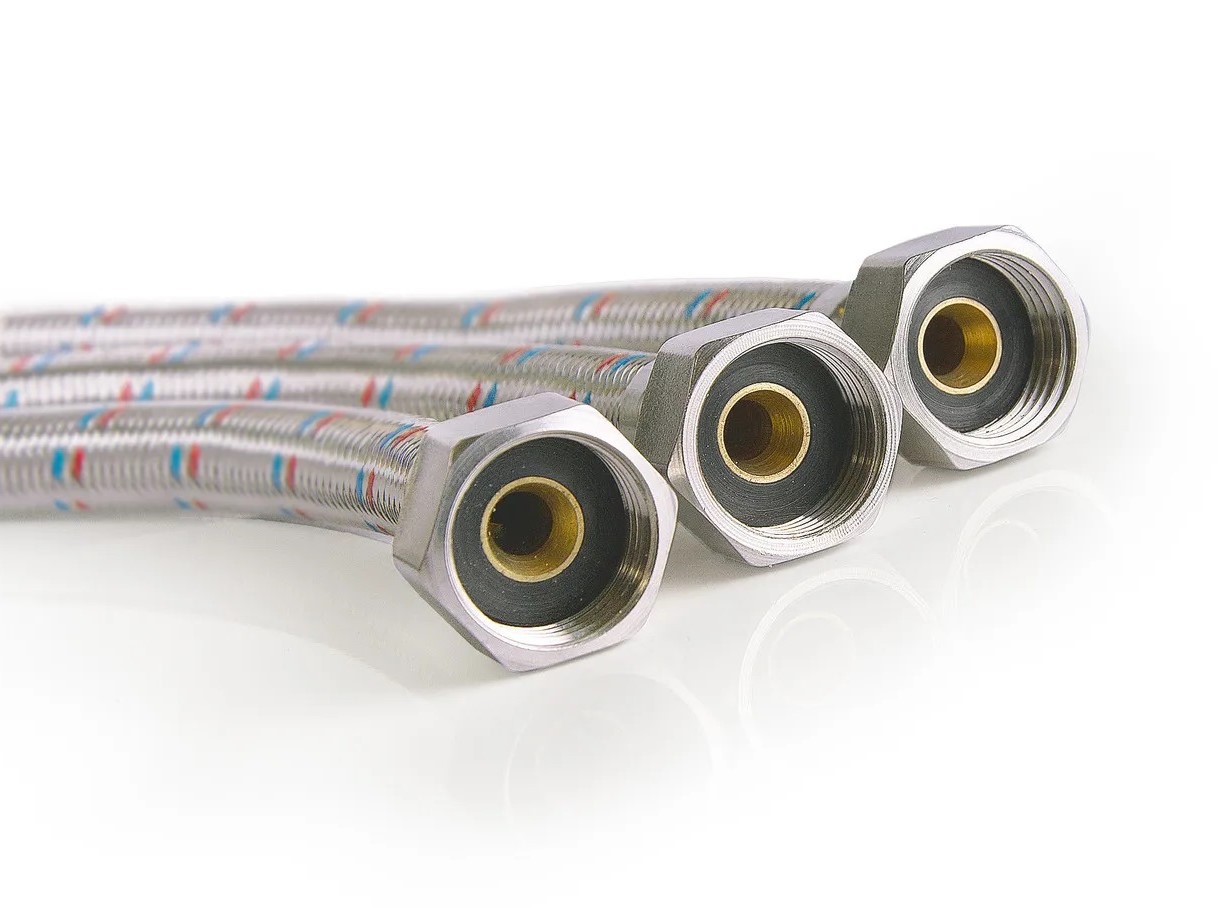 Подводка гибкая ПрофСан для воды, с полимерным покрытием, 60 см 1/2-1/2 гайка-гайка PS-WP-FF60