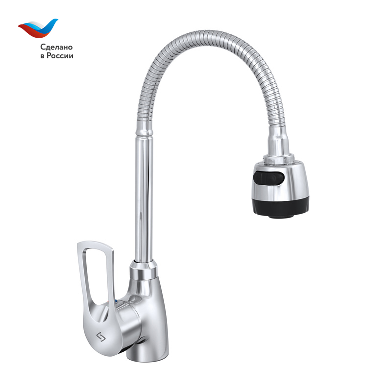 Смеситель для кухни СЛАВЕН Прораб СЛ-ОД-Ц25 хром