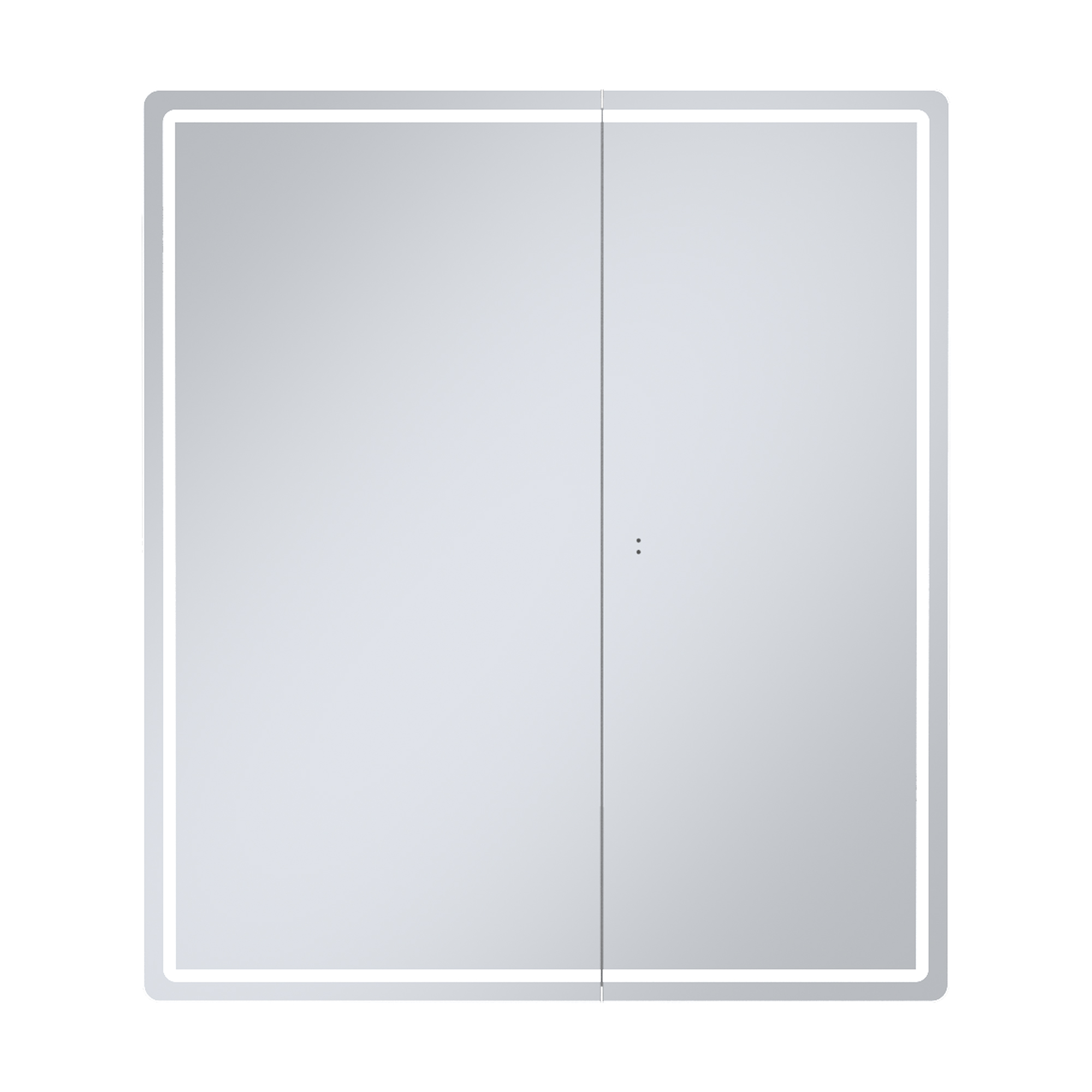 Зеркальный шкаф Geometry Classic 70, в сборе, подвесной, белый