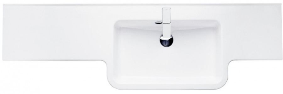 Раковина HOTEL B 151, правая, белая