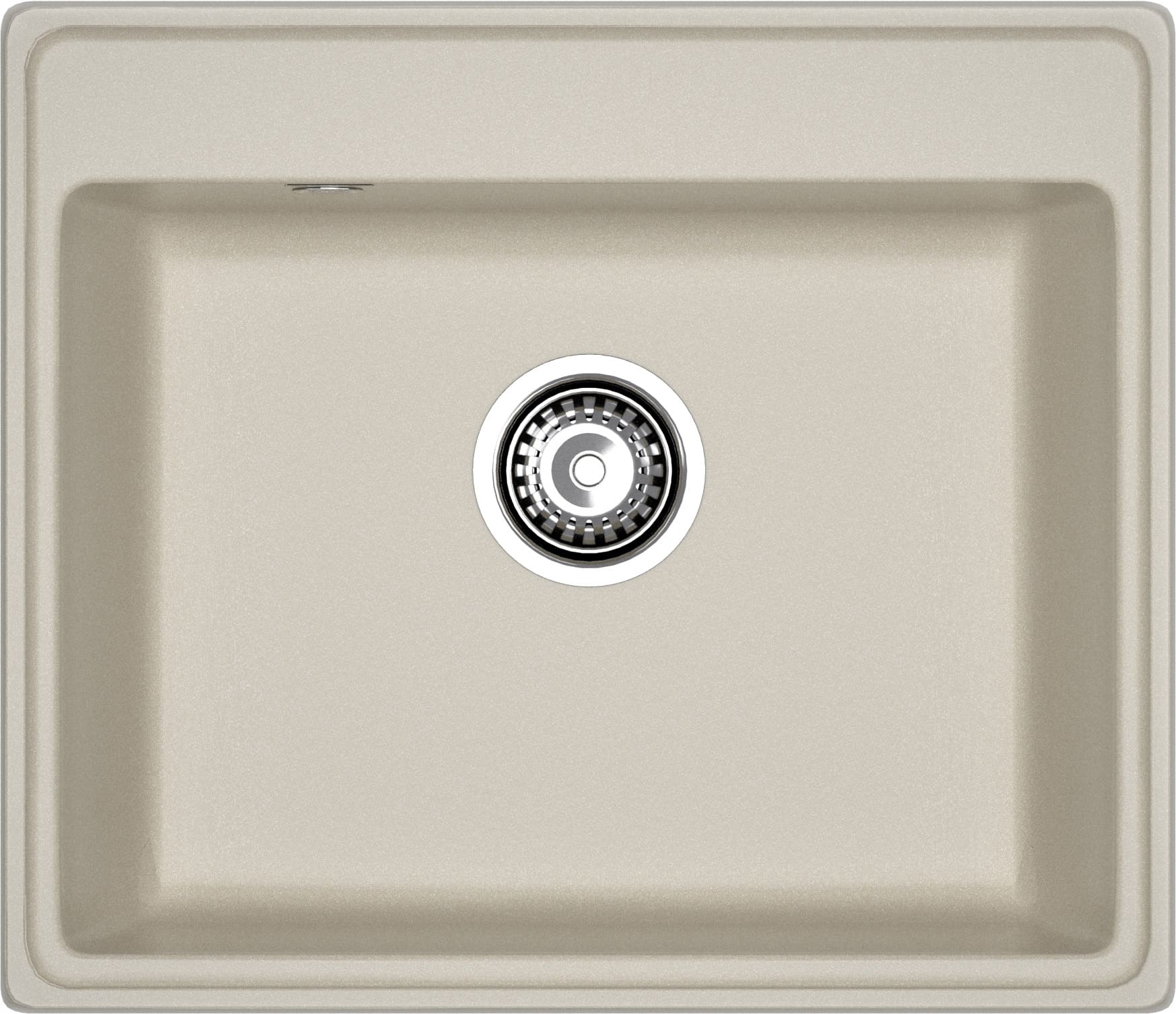 GRANFEST Мойка композит VERTEX, GF-V-580, чаша 580*500, топаз