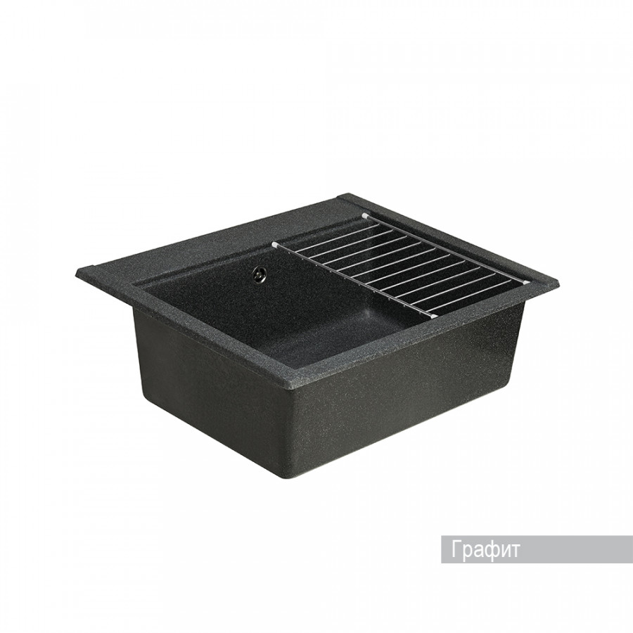 Мойка для кухни  Делия 60 602х517х218 мм, графит