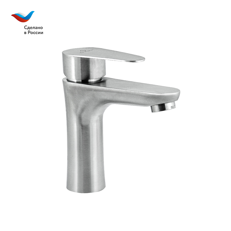 Смеситель для раковины СЛАВЕН Сталь СЛ-ОД-Ж12 нержавеющая сталь