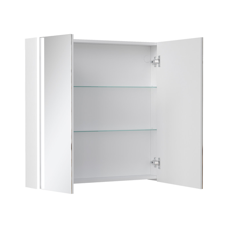 Шкаф зеркальный Prime LED 80, белый, VOLNA