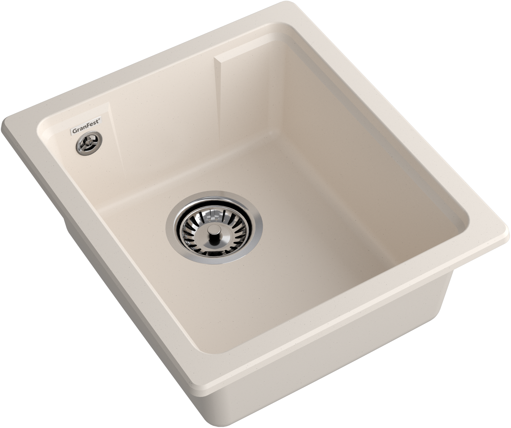 GRANFEST Мойка URBAN 4540  1-чаша 400 х 450 мм белый арт.GF-UR-